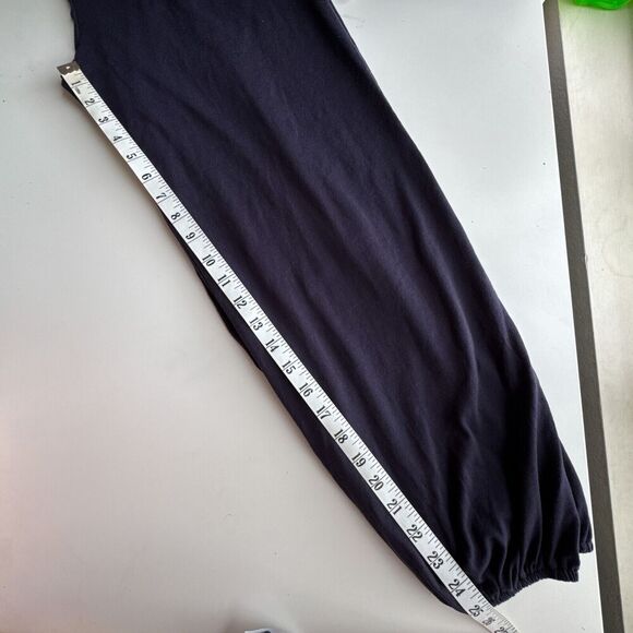 Eberjey Heather Cropped Pant Blue Deep Sea Size Small - Picture 11 of 12